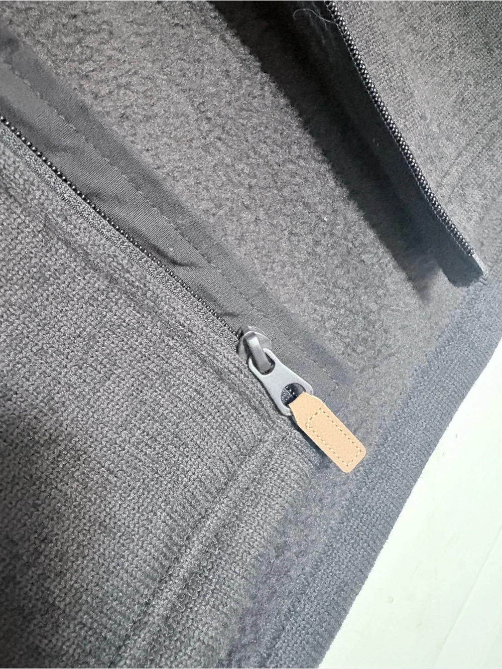 Men’s Black and Gray Fleece Vest